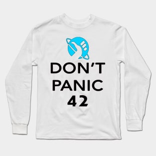 Don't Panic! - Hitchhikers Guide to the Galaxy Long Sleeve T-Shirt